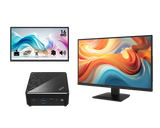 【微星主機套裝組合】 PRO x MP165 E6 x MP273L E14 x Cubi N ADL 雙螢幕商用移動辦公組合