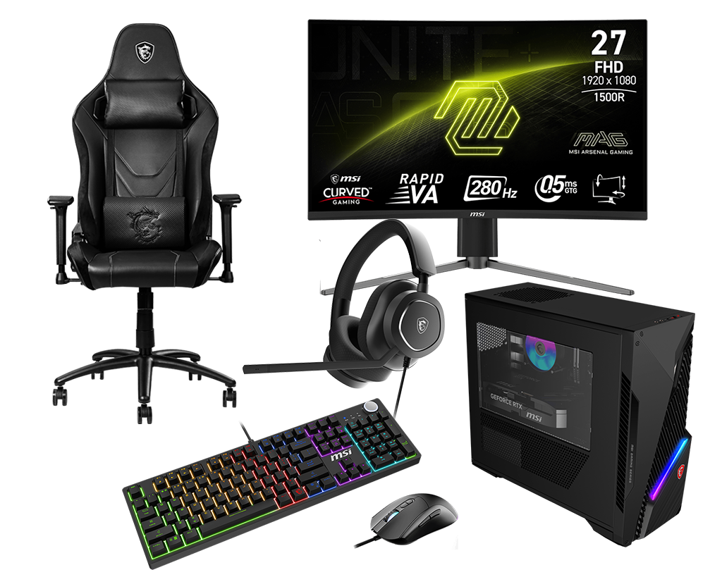 【限定商品組合】MSI GAMING POWER PACK 微星電競玩家六件套 (精選全配)