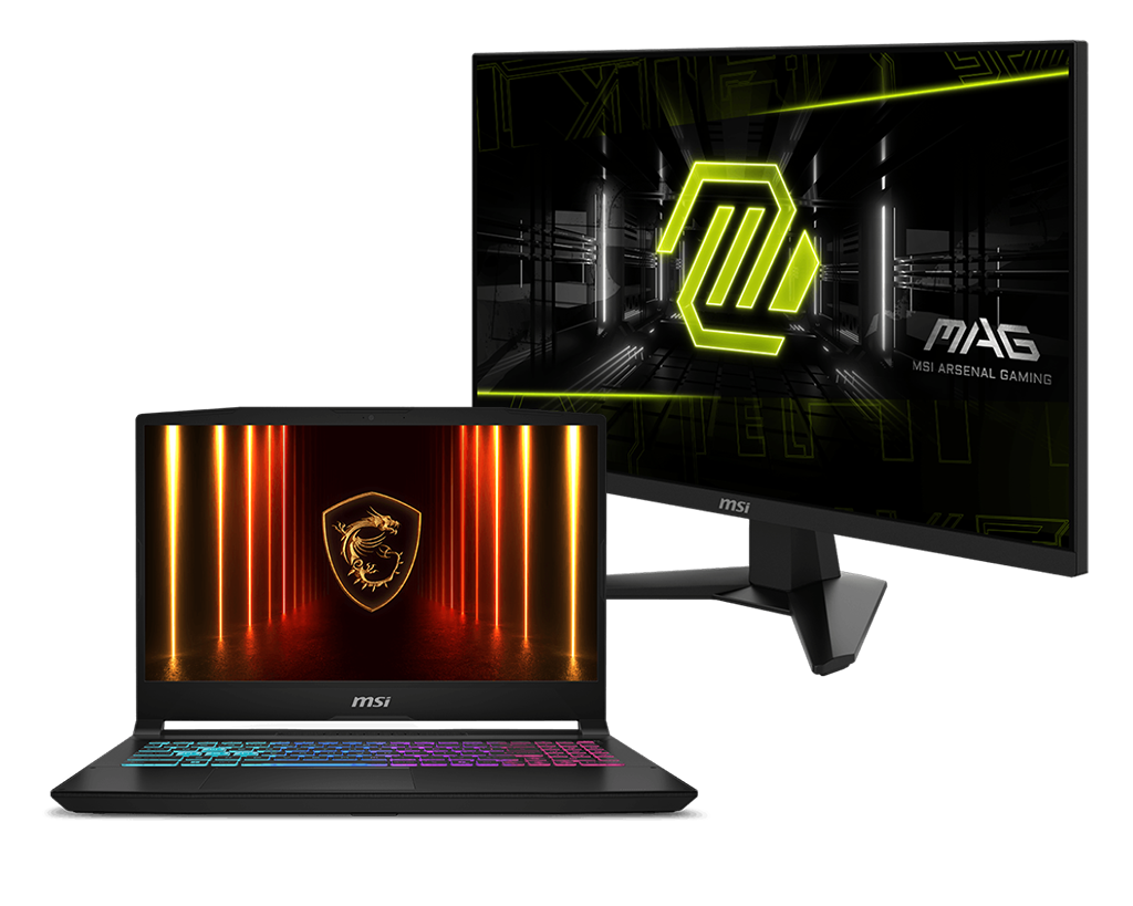 【微星筆電套裝組合】Katana 15 HX x MAG 274QF 電競筆電螢幕組合