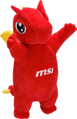 【40週年限定預購】MSI Lucky Hug Me Plushie 微星討抱Lucky龍造型布偶