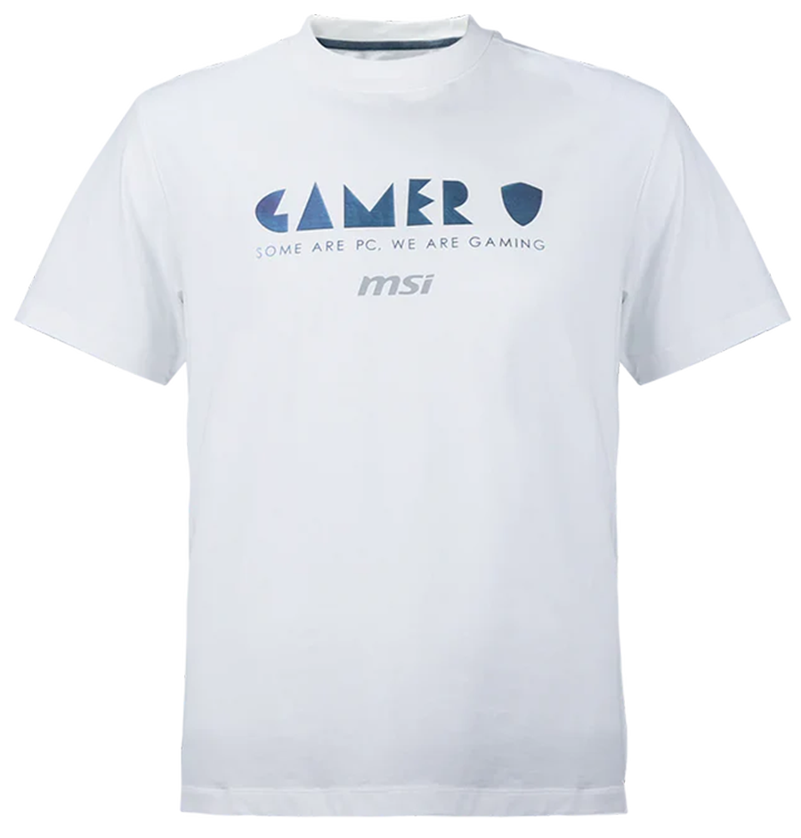 【母親節限時優惠】MSI True Gamer Cooling T-shirt 微星炫色涼感T恤 (白)