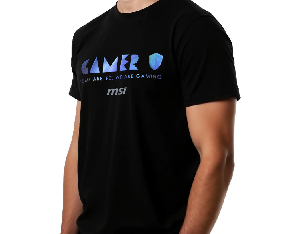 【2025熱銷推薦】MSI True Gamer Cooling T-shirt 微星炫色涼感T恤 (黑)