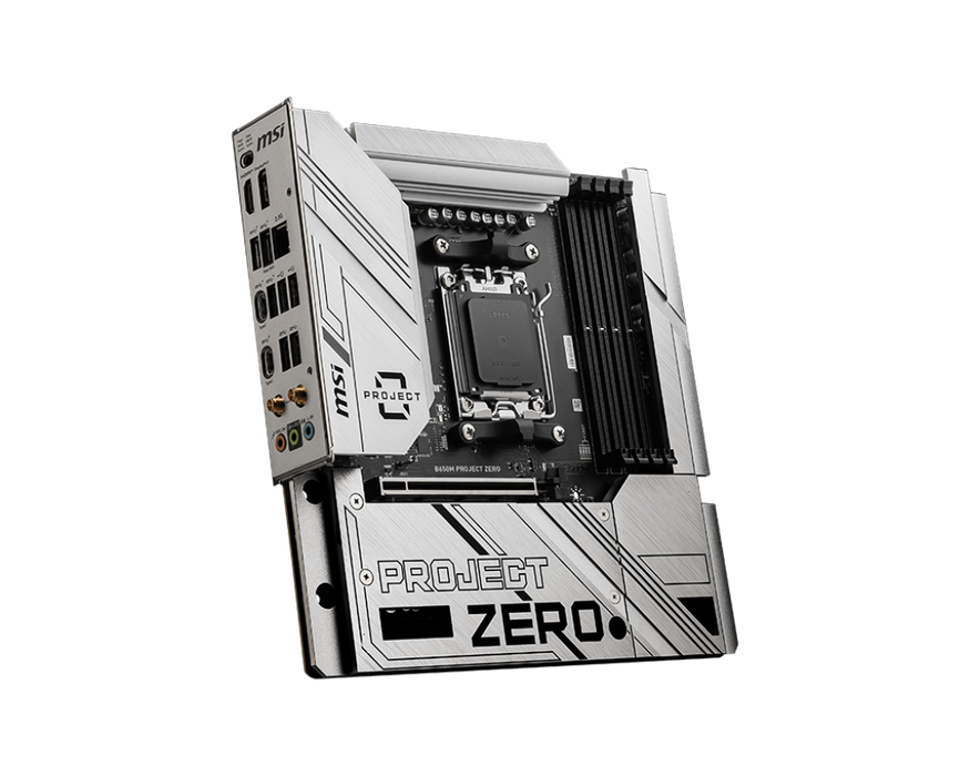 【獨家好禮送64G】B650M PROJECT ZERO 微星主機板 (背插版-DDR5 / mATX)