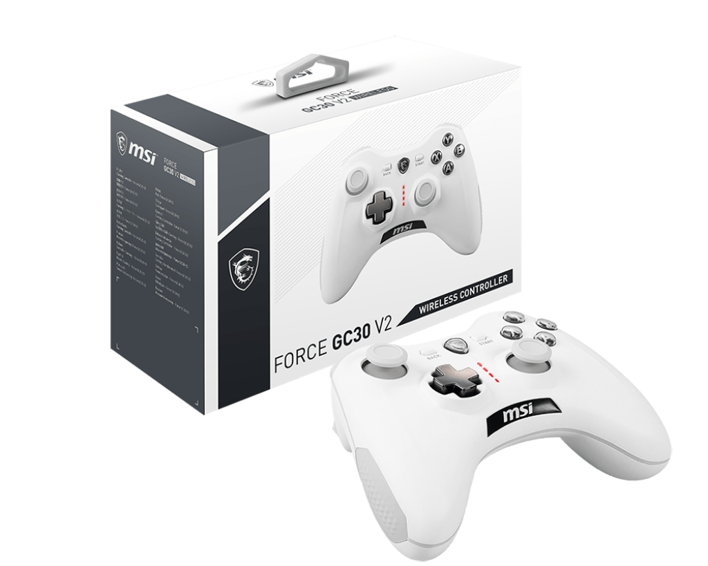 【福利品】MSI FORCE GC30 V2 WHITE 微星無線遊戲手把 (白)