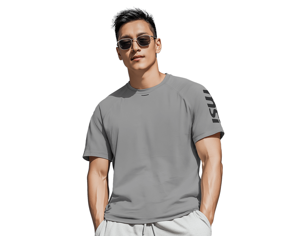 【新品上市】MSI Gamer Series Wicking Raglan T-shirt 微星玩家系列排汗拉克蘭袖T恤 (淺灰)