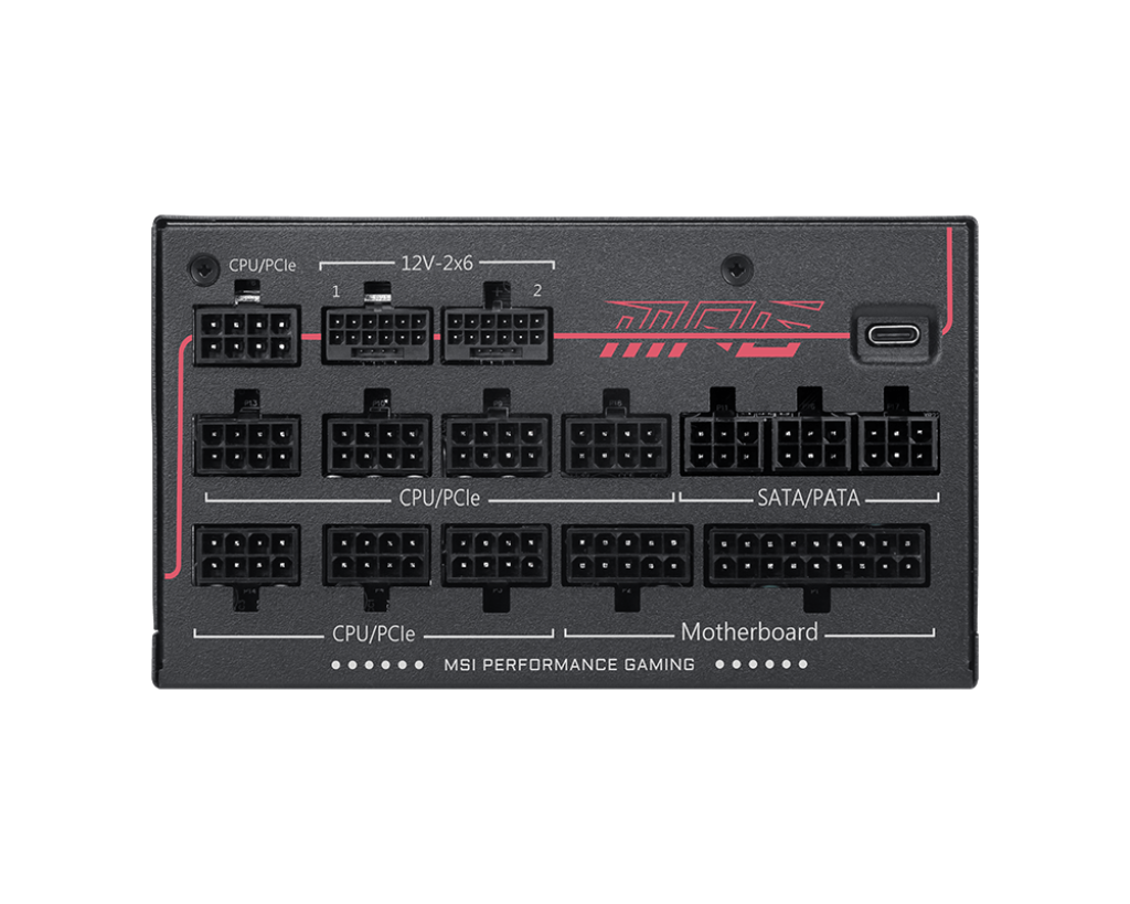【新品】MSI MPG Ai1600TS PCIE5 微星1600瓦電源供應器 (80 Plus 鈦金認證 / 先進顯卡保護技術)
