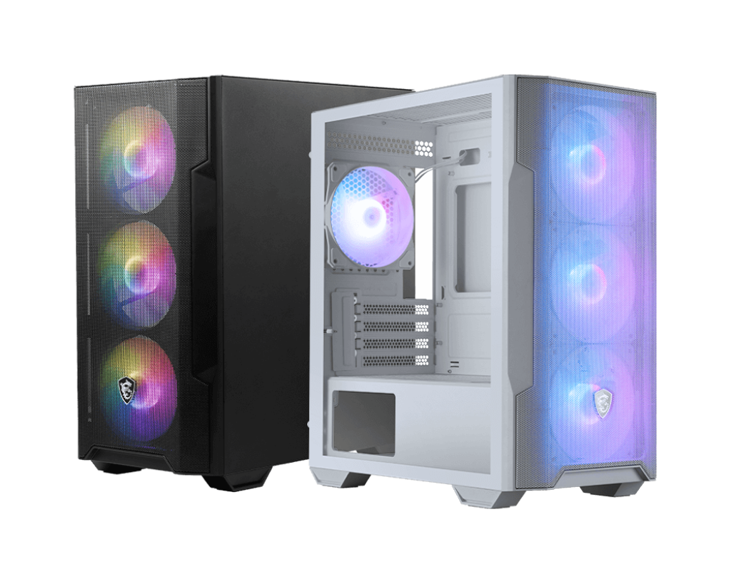 【EZDIY限定】MSI MAG FORGE M100R WHITE 電腦機殼 (鋼化玻璃/ HUB3+1ARGB風扇/ 白)