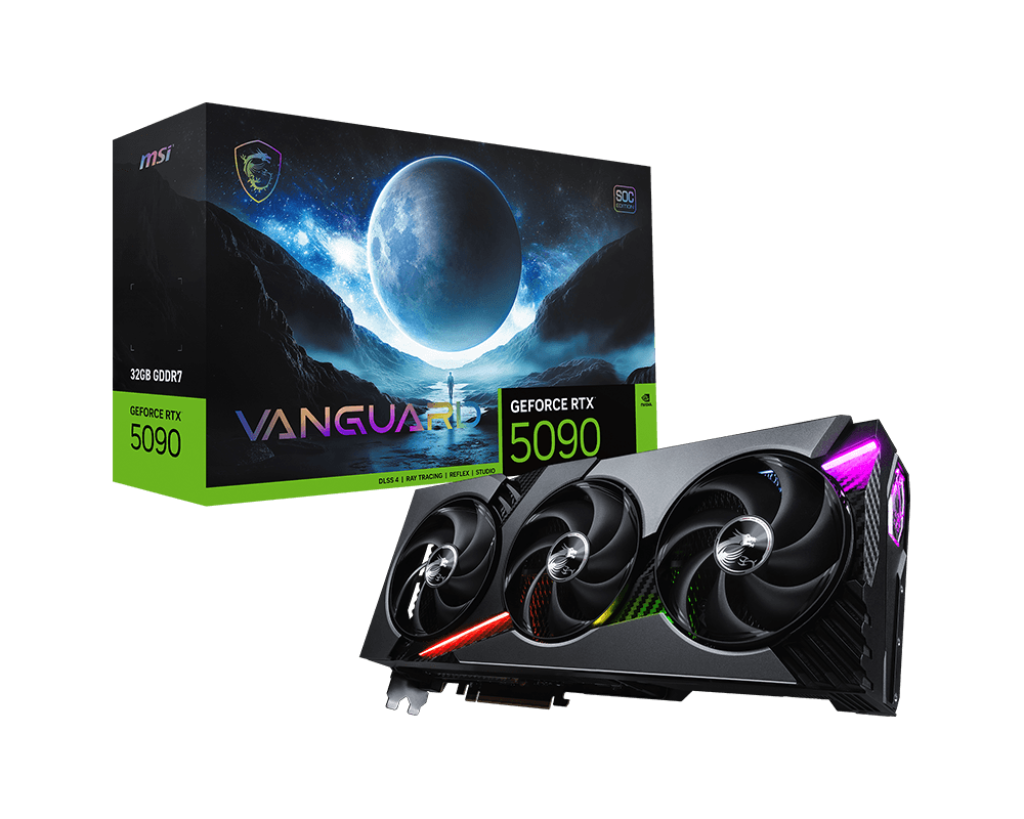 GeForce RTX 5090 32G VANGUARD SOC 微星顯卡