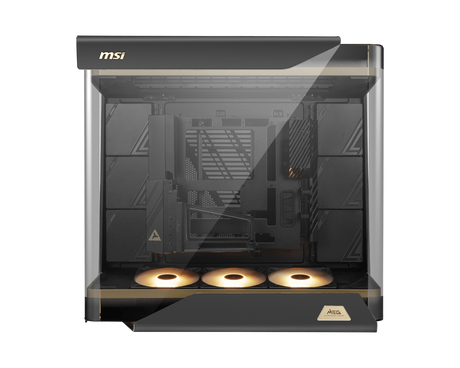 【新品預購】MSI MEG MAESTRO 900R 微星旗艦全景機殼 ( 360度全景設計 / 支援雙顯卡與垂直顯卡 / 4向旋轉主板托盤 )