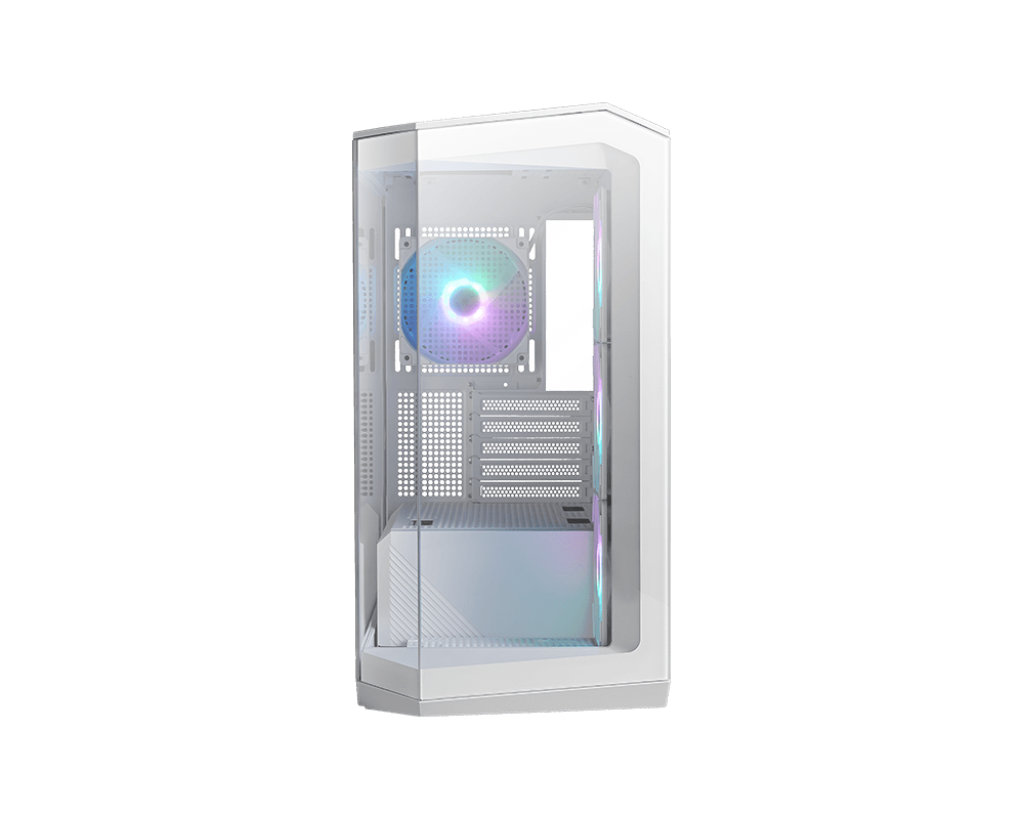 【EZDIY限定】MSI MAG PANO M100R PZ WHITE 電腦機殼 (270度全海景/ 支援背插/ 支援上方360水冷/ 前置TypeC/ 白)
