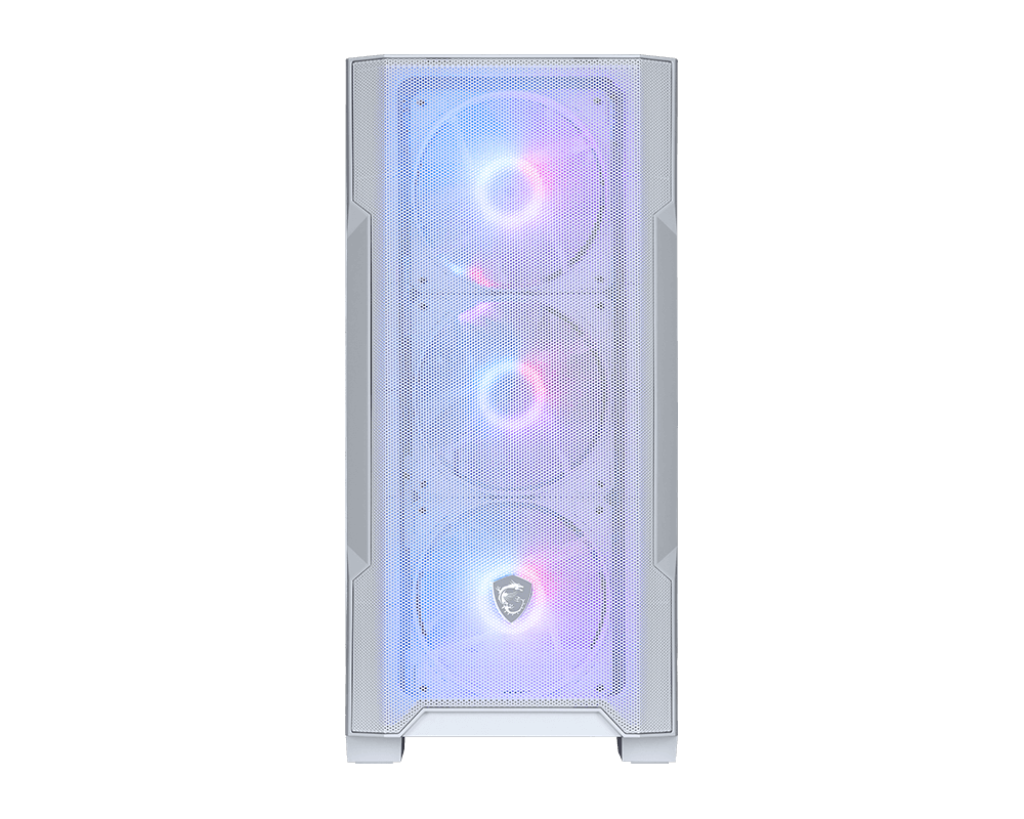 【EZDIY限定】MSI MAG FORGE M100R WHITE 電腦機殼 (鋼化玻璃/ HUB3+1ARGB風扇/ 白)