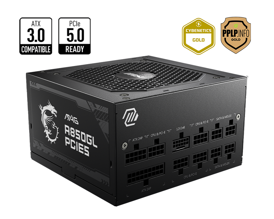 【618限時優惠】MAG A850GL PCIE5 電源供應器 (金牌)