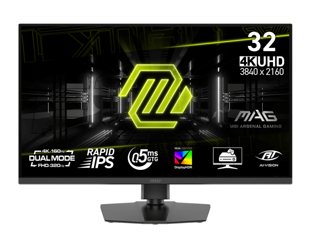 【1212限時優惠】MAG 322URDF E16 電競顯示器 (32吋Rapid IPS/ 4K/ 320Hz/ 0.5ms/ VRR/ 雙模式)