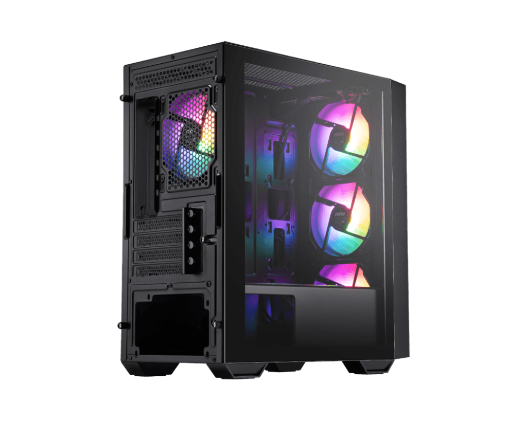 【福利品】MSI PRO FORGE M050A 微星電腦機殼 (鋼化玻璃側板/ 3+1 Aoto RGB 風扇可關)