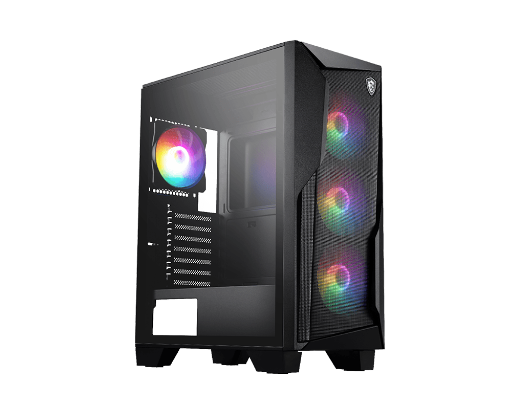 【福利品】MSI MAG FORGE 130A AIRFLOW 微星電腦機殼 (鋼化玻璃/ 3+1 Aoto RGB 風扇可關)