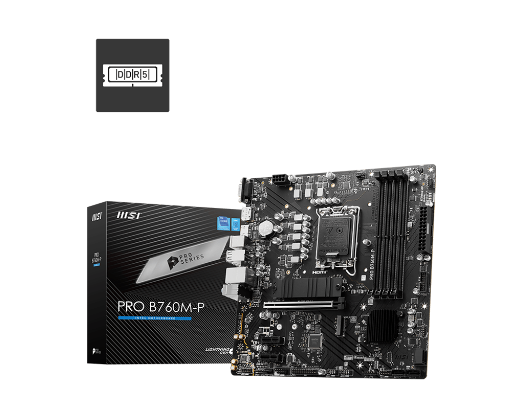 【最後出清】PRO B760M-P 微星專業主機板 (mATX / LGA1700 / DDR5)