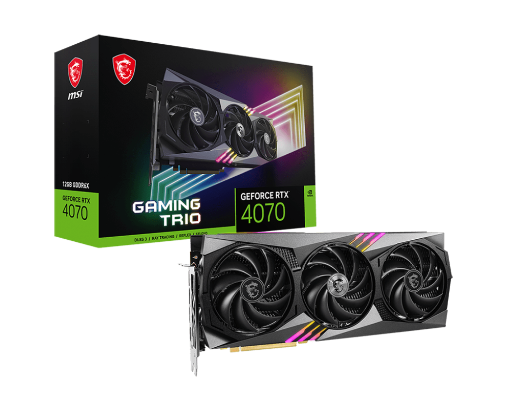 【最後出清】GeForce RTX 4070 GAMING TRIO 12G 微星顯卡