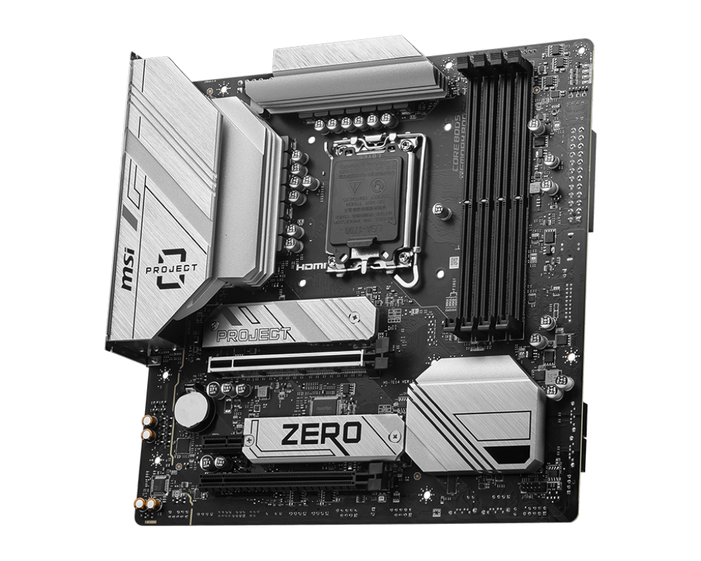 B760M PROJECT ZERO 微星主機板 (背插版-DDR5 / mATX / LGA1700)