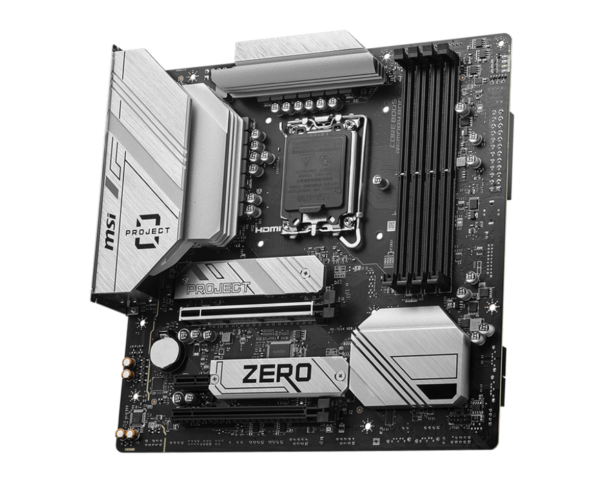 【獨家好禮送64G】B760M PROJECT ZERO 微星主機板 (背插版-DDR5 / mATX / LGA1700)