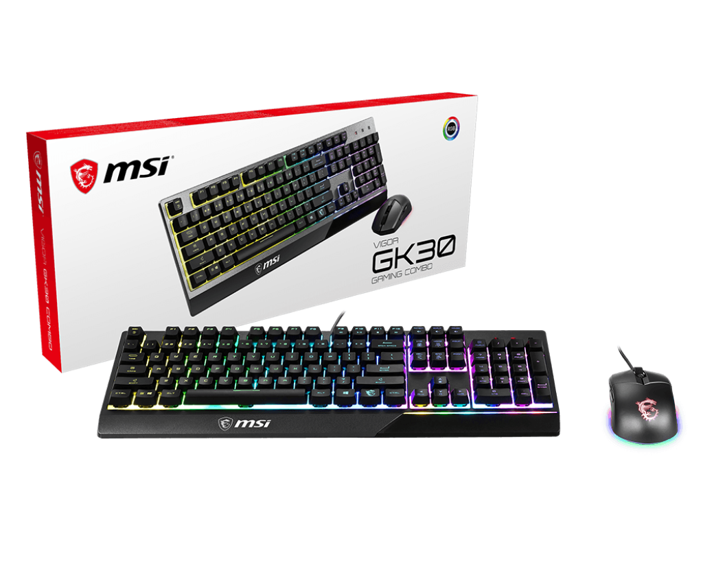 【2026熱銷推薦】MSI VIGOR GK30 COMBO TC 微星電競鍵鼠組 ( GK30 + GM11 / 黑 )