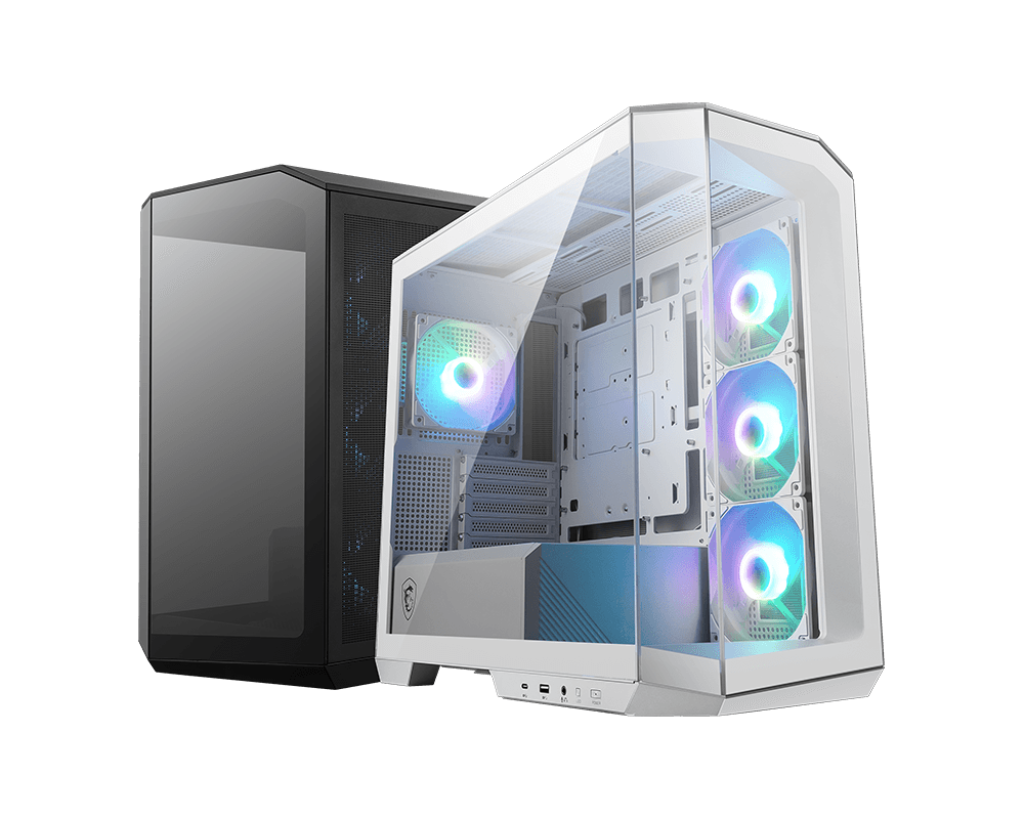 【EZDIY限定】MSI MAG PANO M100R PZ WHITE 電腦機殼 (270度全海景/ 支援背插/ 支援上方360水冷/ 前置TypeC/ 白)