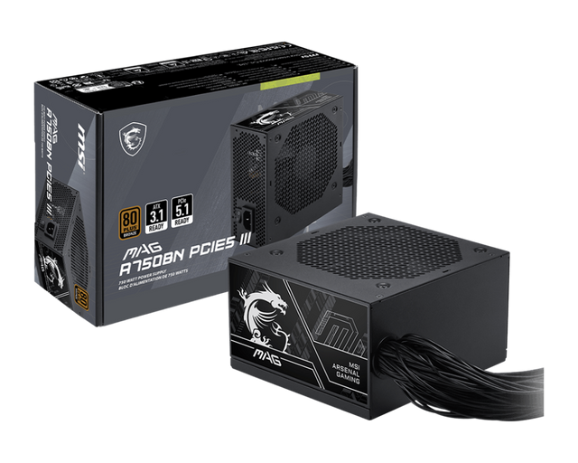 MSI MAG A750BN PCIE5 III 微星電源供應器