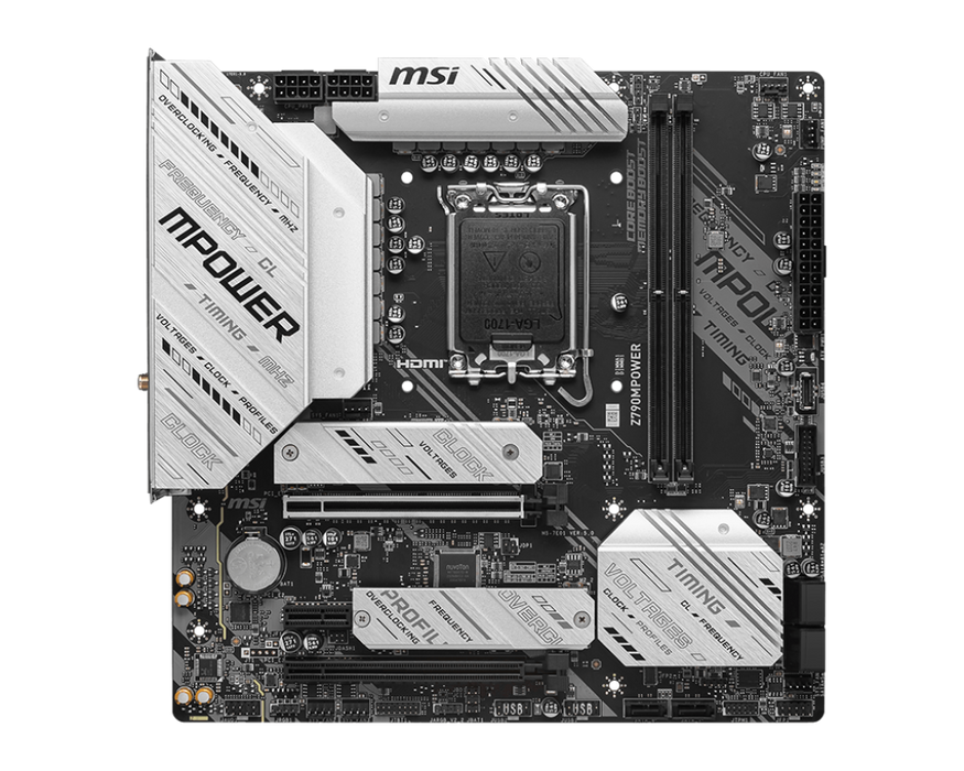 【獨家好禮送64G】Z790MPOWER 微星主機板 (超頻版 / mATX / LGA1700 / DDR5))