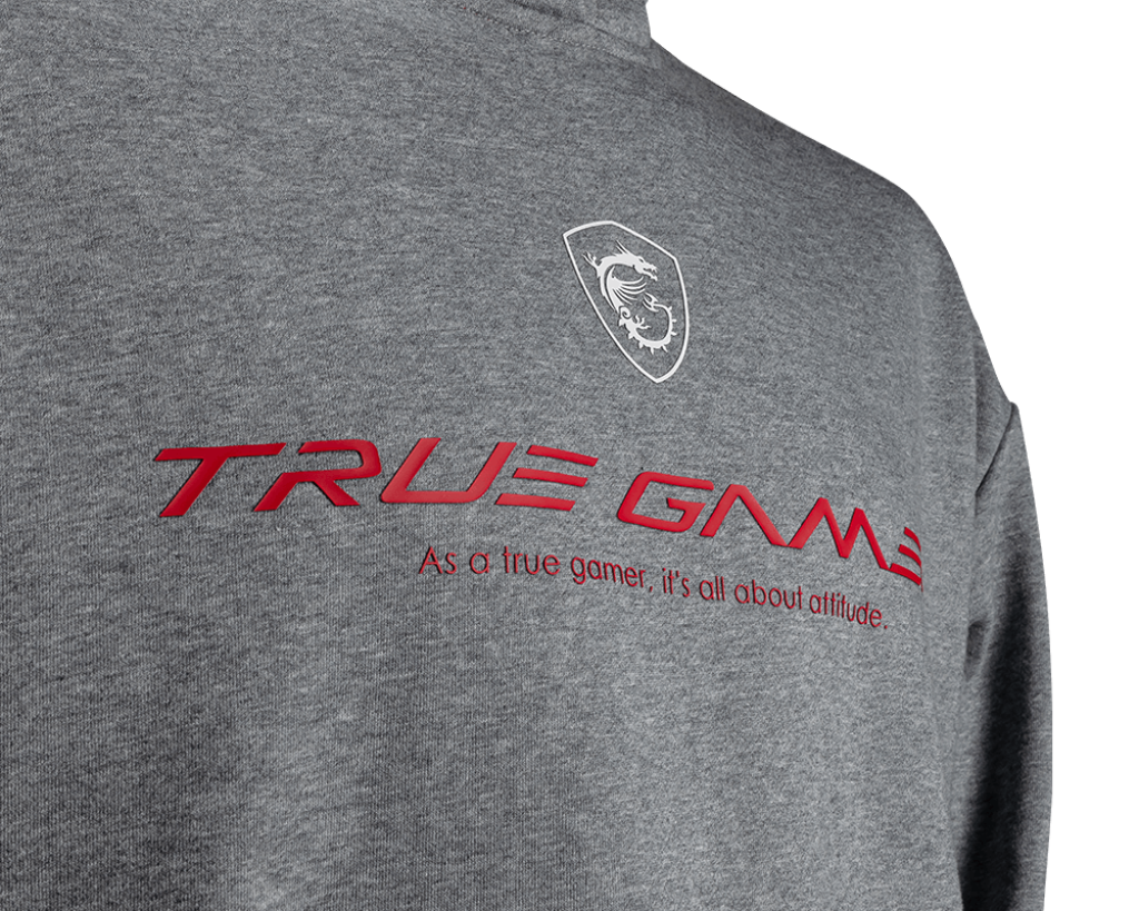 【限時優惠】MSI True Gamer Cotton Hoodie 微星棉質連帽衫 (灰)