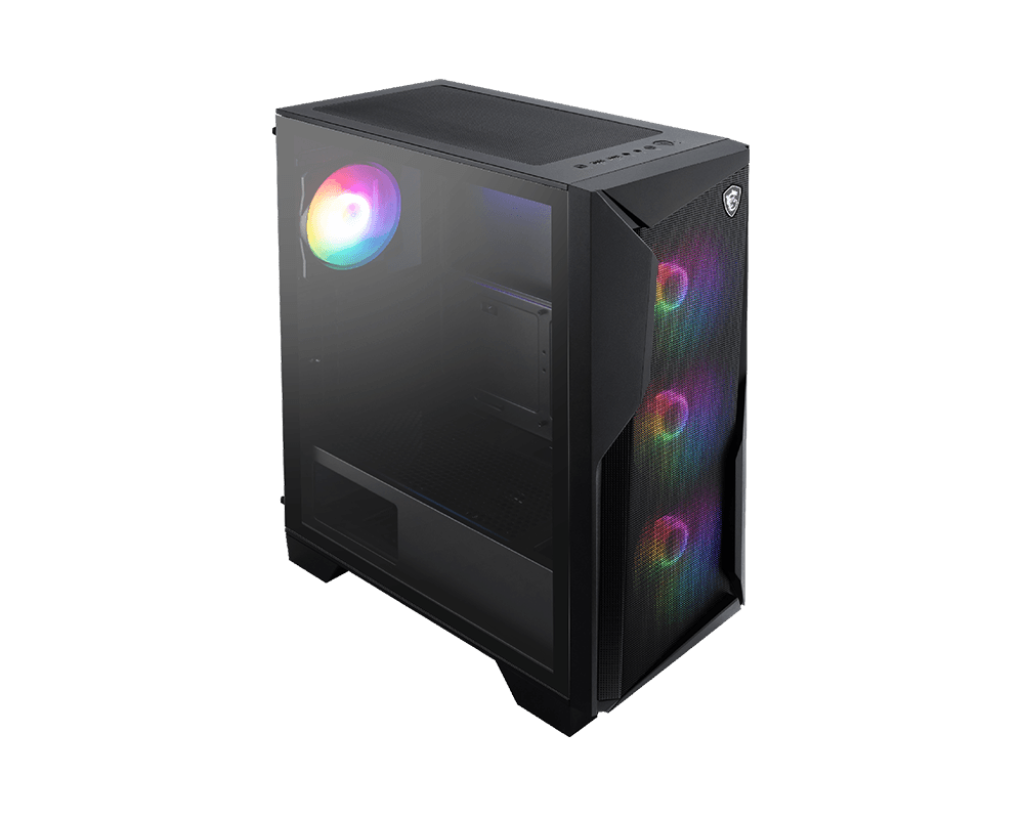 【福利品】MSI MAG FORGE 130A AIRFLOW 微星電腦機殼 (鋼化玻璃/ 3+1 Aoto RGB 風扇可關)