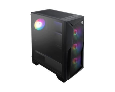 【福利品】MSI MAG FORGE 130A AIRFLOW 微星電腦機殼 (鋼化玻璃/ 3+1 Aoto RGB 風扇可關)