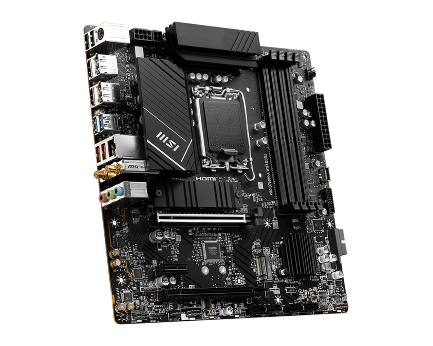 【會員限定優惠】PRO B760M-A WIFI DDR4 微星主機板 (mATX / LGA1700)