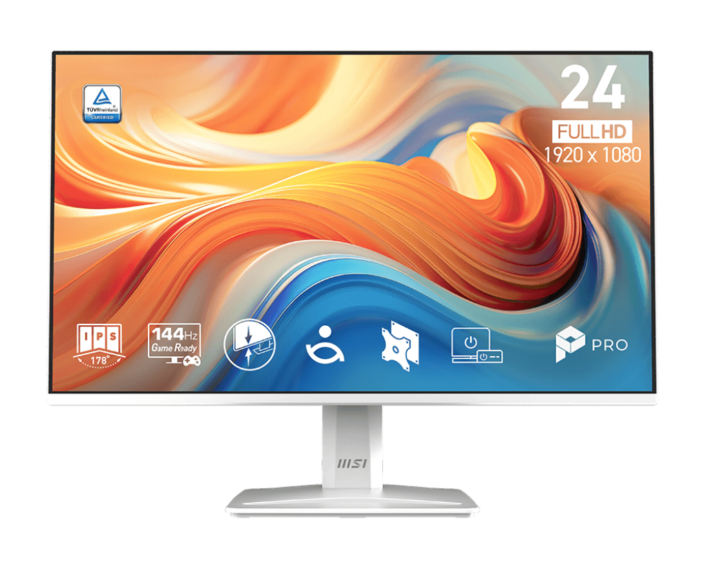 【會員限定優惠】MSI PRO MP243W E14 微星專業護眼顯示器 (24吋IPS/ FHD/ 144Hz/ 1ms/ 護眼)