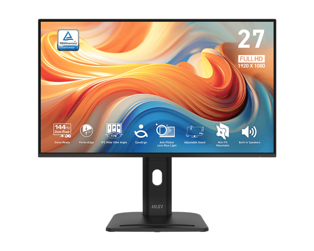 【2025熱銷推薦】PRO MP275PG E14 專業護眼顯示器 (27吋IPS/ 144Hz/ EyesErgo/ 4面窄邊設計/ 內建揚聲器)