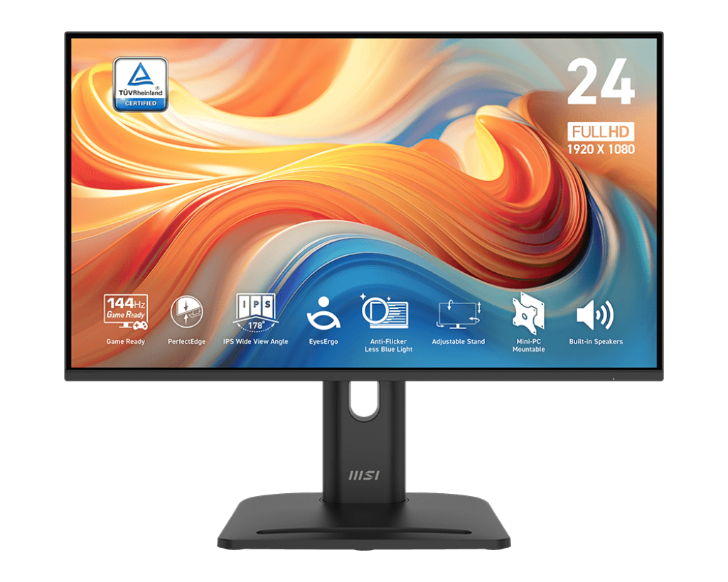 【1212限時優惠】PRO MP245PG E14  旋轉護眼顯示器 (24吋IPS/ 144Hz/ 1ms/ 人體工學支架/ 內建喇叭)