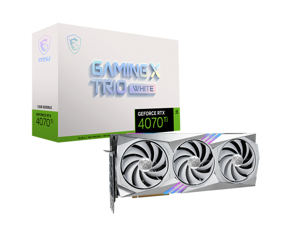 【限時優惠】GeForce RTX 4070 Ti GAMING X TRIO WHITE 12G 微星顯卡 (白色)