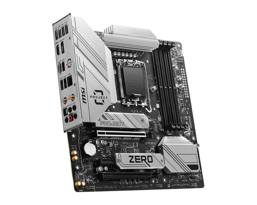 B760M PROJECT ZERO 微星主機板 (背插版-DDR5 / mATX / LGA1700)
