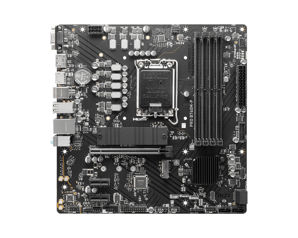 【最後出清】PRO B760M-P 微星專業主機板 (mATX / LGA1700 / DDR5)