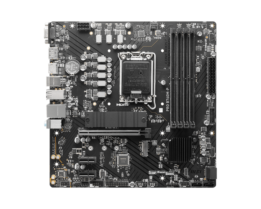【福利品】PRO B760M-P 微星專業主機板 (mATX / LGA1700 / DDR5)