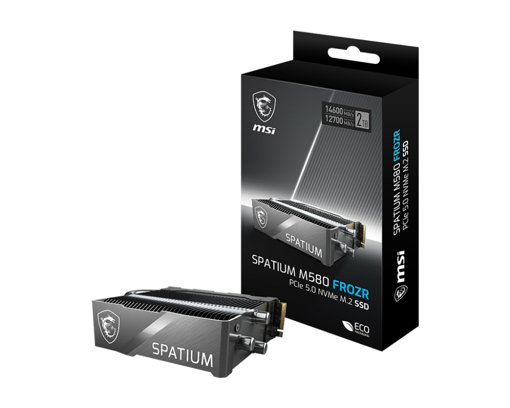 内蔵型SSD SSD MSI SPATIUM M580 PRO FROZR SSD 2TB SPATIUM M580 PCIe 5.0 NVMe M.2 2TB FROZR SSD固態硬碟– MSI Store