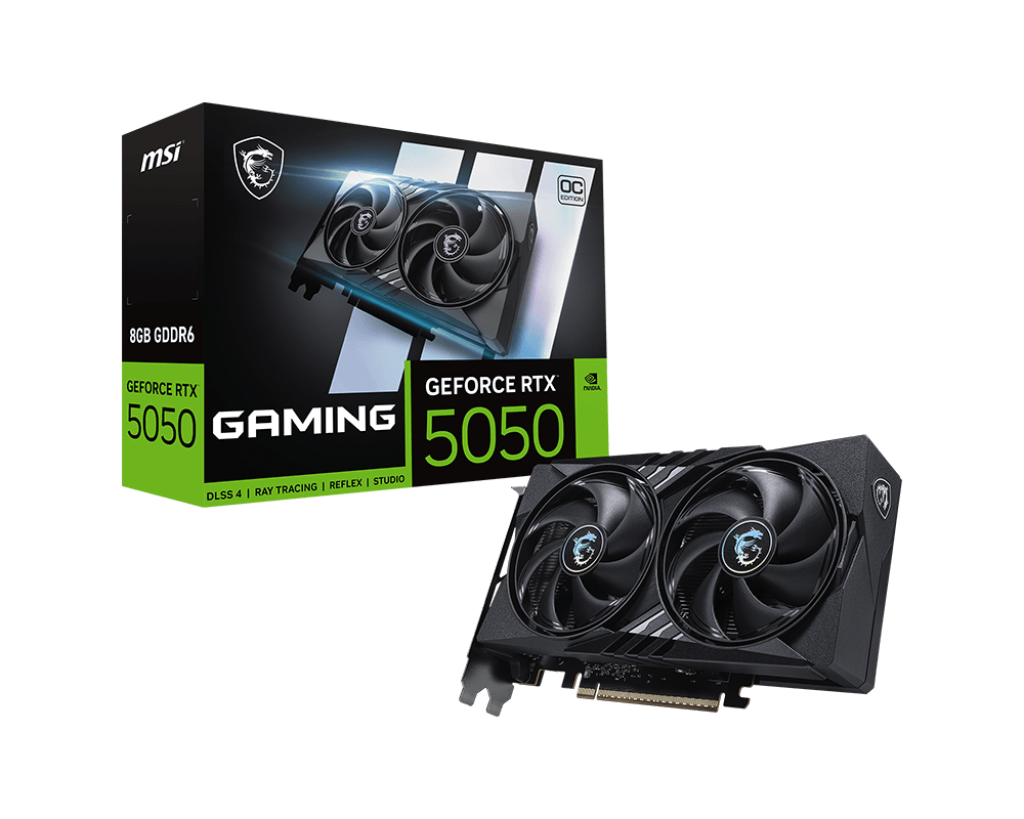 【會員限定優惠】MSI GeForce RTX 5050 8G GAMING OC 微星電競顯示卡 ( TWIN FROZR 10散熱 / 強化背板 )