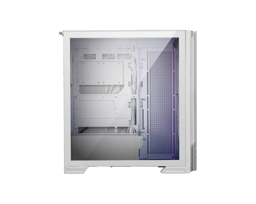 MPG VELOX 300R AIRFLOW PZ WHITE 電腦機殼 (前置雙層風扇/ 支援13顆風扇/ 支援ATX背插/ 快拆上蓋/ 白)