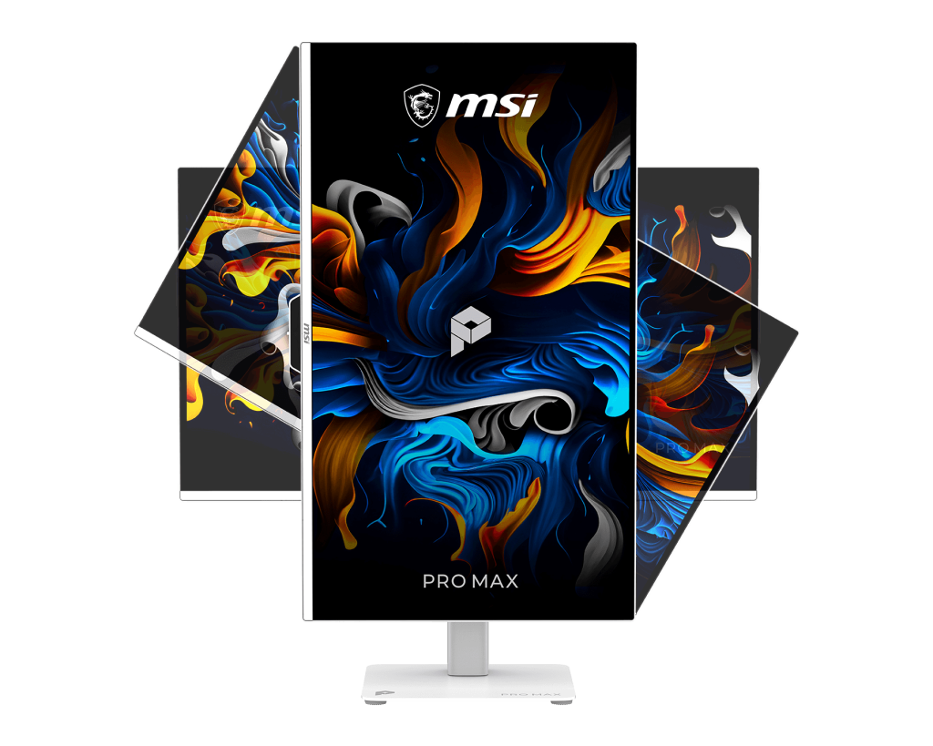 【新品】MSI PRO MAX 271UPXW12G 微星頂級4K旋轉美型顯示器 ( IPS / HDR TB400 / M-Mate App / 白 )
