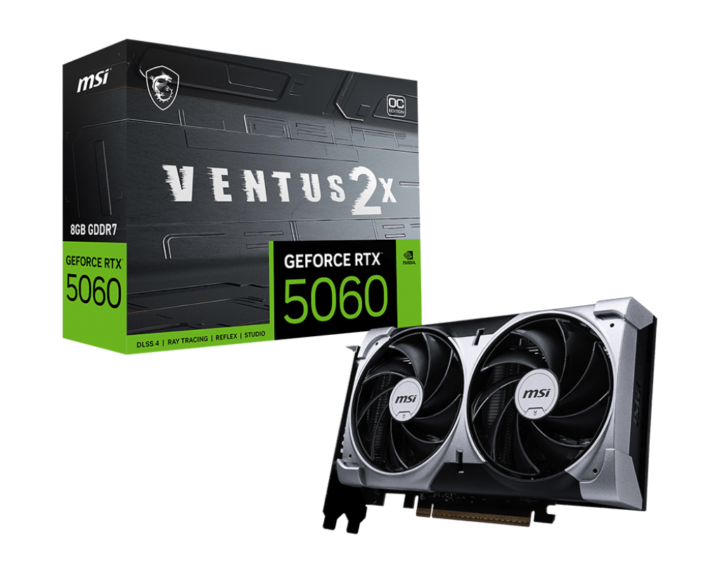 GeForce RTX 5060 8G VENTUS 2X OC 微星顯卡– MSI Store | 微星品牌旗艦館