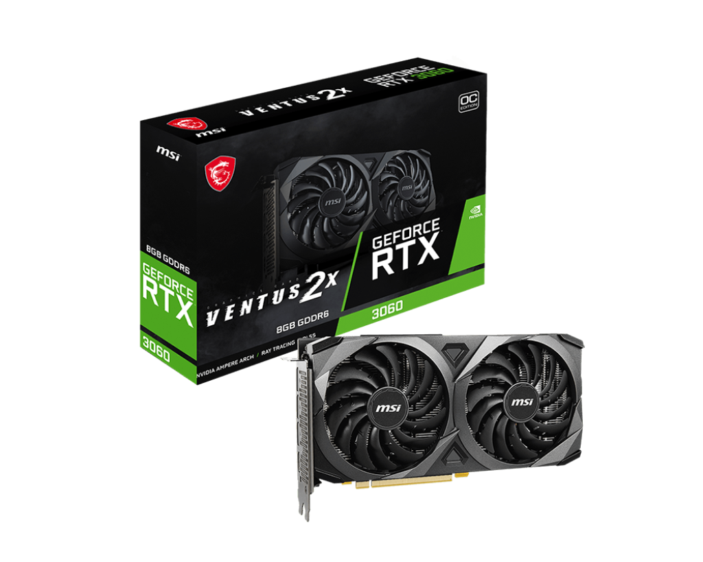 GeForce RTX 3060 VENTUS 2X 8G OC 微星顯卡– MSI Store | 微星品牌旗艦館