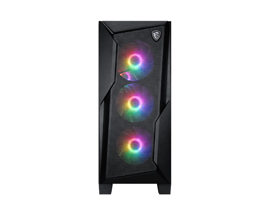 【福利品】MSI MAG FORGE 130A AIRFLOW 微星電腦機殼 (鋼化玻璃/ 3+1 Aoto RGB 風扇可關)