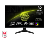 【降價】MAG 32CQ6F 電競顯示器 (31.5吋RapidVA/ 1500R曲面屏/ WQHD/ 180Hz/ 0.5ms/ HDR400)