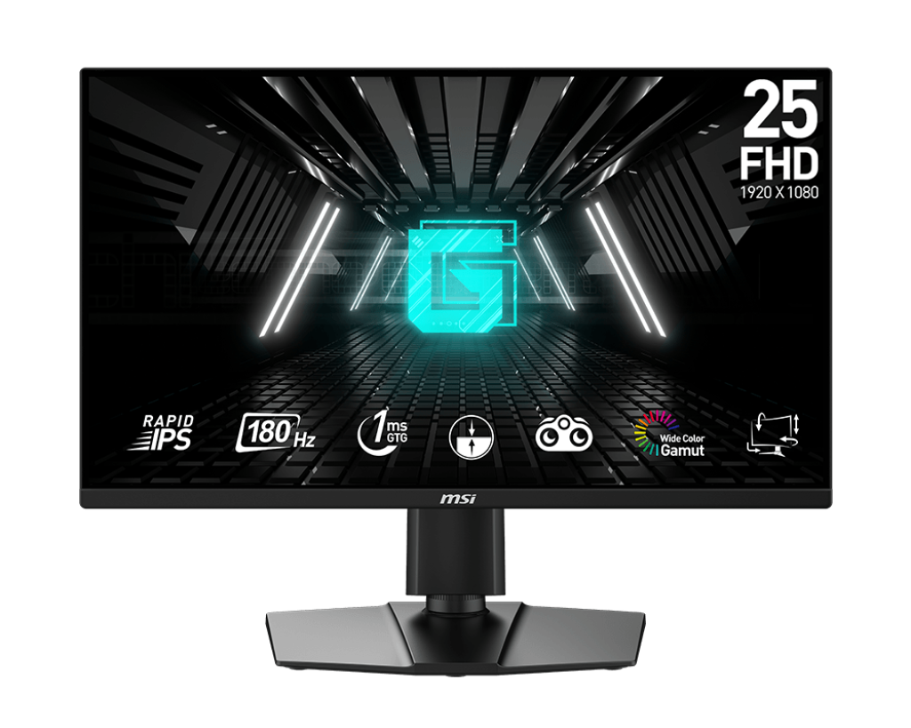 【2026熱銷推薦】MSI G255PF E2 微星電競顯示器 (24.5吋Rapid IPS/ 180Hz/ 1ms/ 防閃爍減藍光)