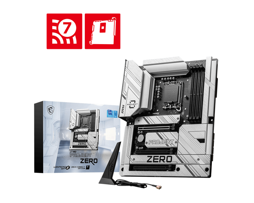 Z790 PROJECT ZERO 微星主機板 (背插版-DDR5 / ATX / LGA1700)