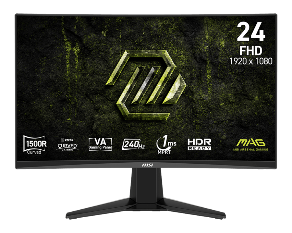 【2026熱銷推薦】MSI MAG 245C X24 微星高更新率電競顯示器 ( VA / 240Hz / 1500R曲面螢幕 / 減藍光 )