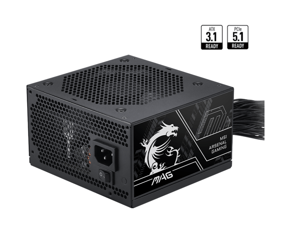 【福利品】MSI MAG A750BN PCIE5 III 微星750瓦電源供應器 (銅牌 / 支援PCIe 5.1 / ATX / 黑)